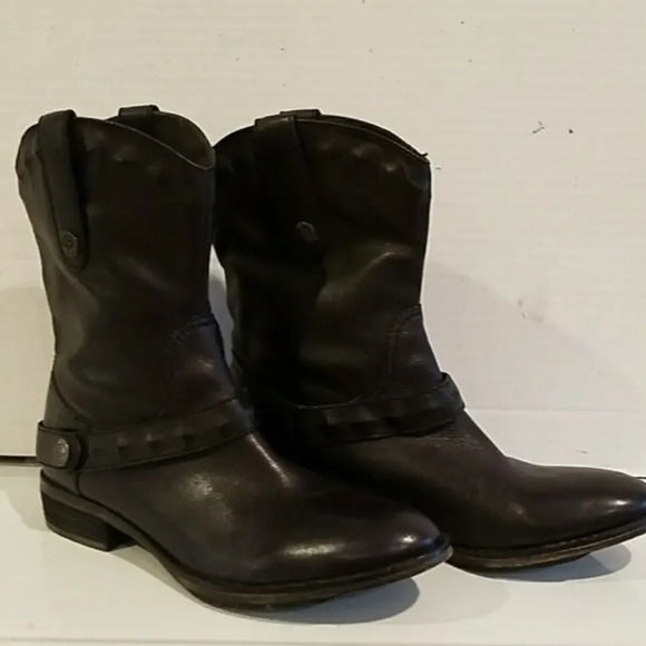 LOFT Shoes - ANN TAYLOR LOFT BLACK LEATHER ANKLE‎ BOOTS